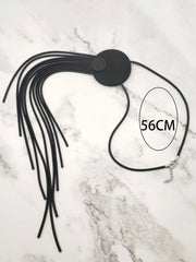 2 Exaggerated Tassel Pendant Necklace