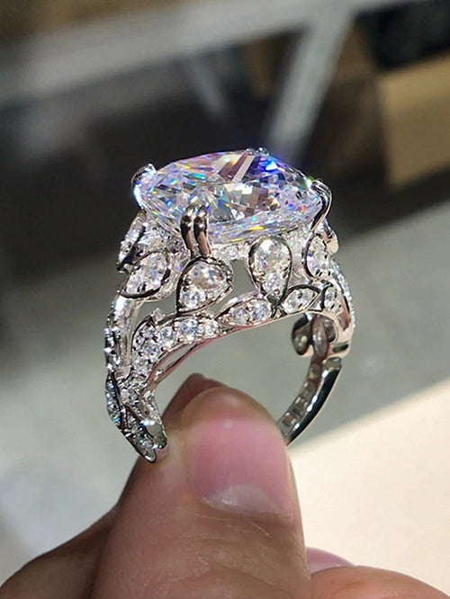 1 Cubic Zirconia Decor Ring