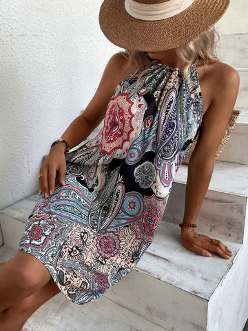 Newasia Wine Floral Dress Women Prairie Chic Spaghetti Straps Backless Chest Draped Lace Up Side Split Sexy Long Dresses 2020