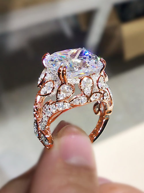 0 Cubic Zirconia Decor Ring